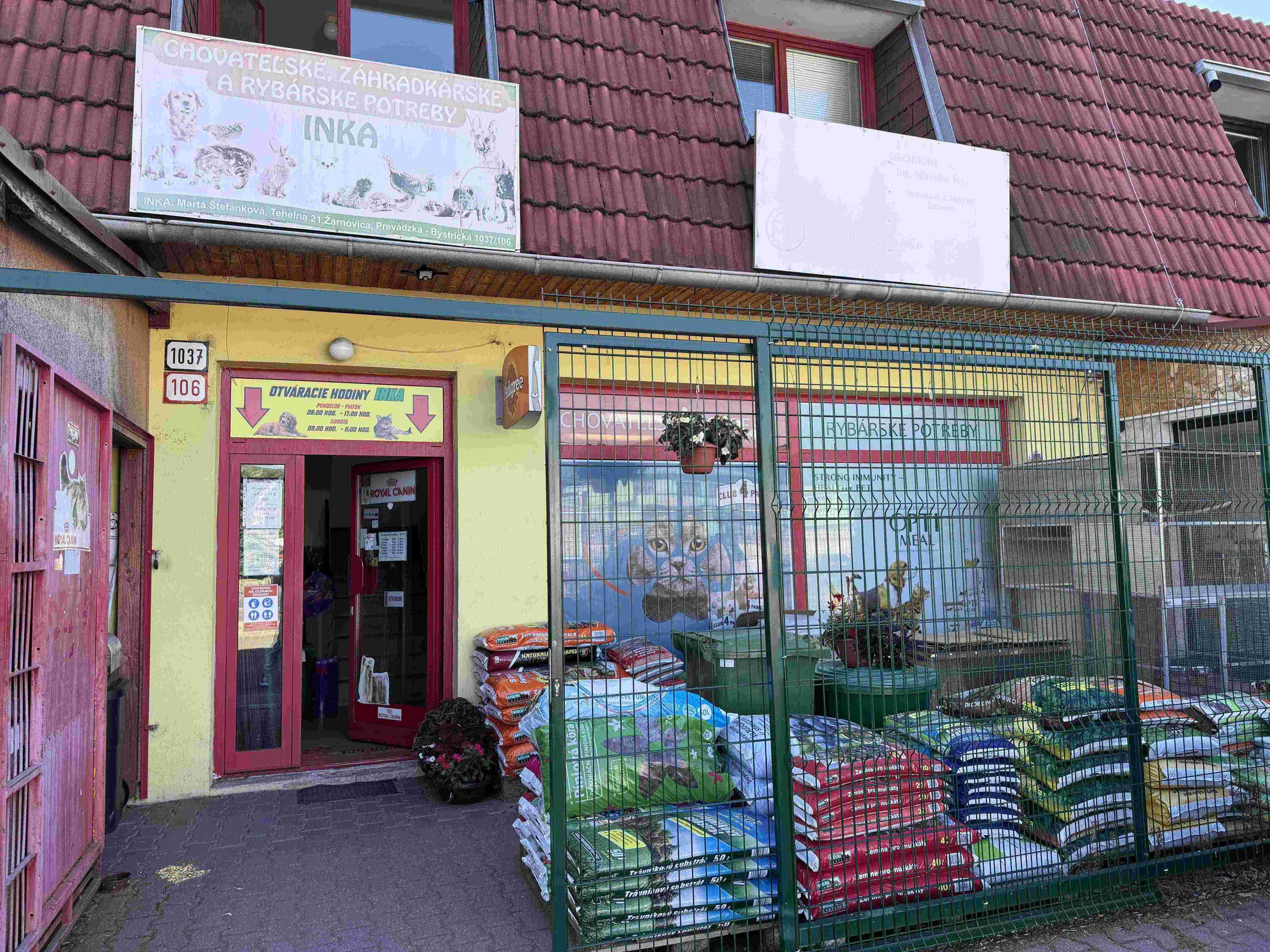 Exteriér predajne